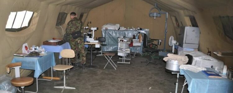 Military mobile hospital equipped!