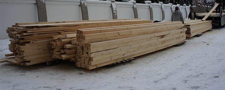 Lumber for first dugouts