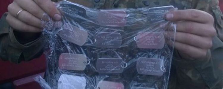 250 dog tags for Battalion Aydar