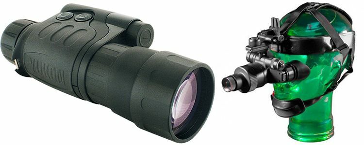 Night vision devices and sleeping bags