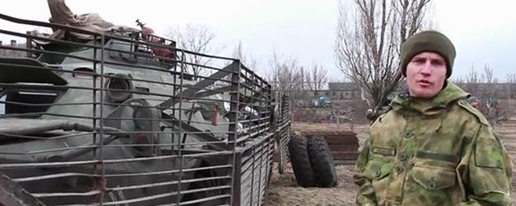 Soldier of 79 Airmobile Brigade speaks about spaced armor