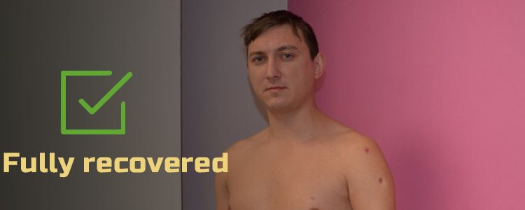 Evhen, 25. Fully recovered