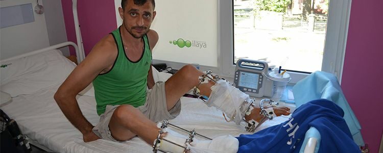 First stage of treatment for “Cyborg” Vitaliy