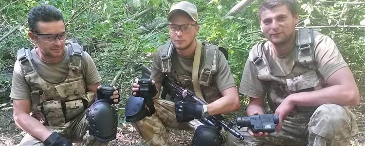 Help to fighters with the18th territorial defense battalion