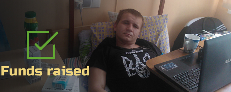 Viktor A, 21. Rehabilitation is in progress