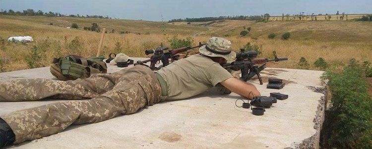 Bushnell sight on combat mission in Shyrokyne
