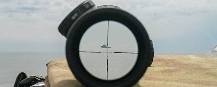 Outboard, GoPro cameras and sight for defenders of independence