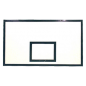 Basketball backboard 1800x1050 of laminated waterproof plywood with anti-vibration frame
