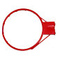 Reinforced basketball basket with net