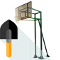 Installation basketball rack (optional)