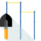 Installation of bars, 2 levels