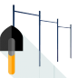 Installation of bars, 3 levels