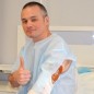 Paratrooper Dmytro’s wounded arm turns movable at last
